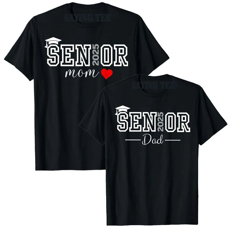 

Cute Heart Graduate Proud Mom Shirt Mama Senior 25 Class of 2025 T-Shirt Proud Dad Senior 2025 Graduation Outfit Gift Saying Tee