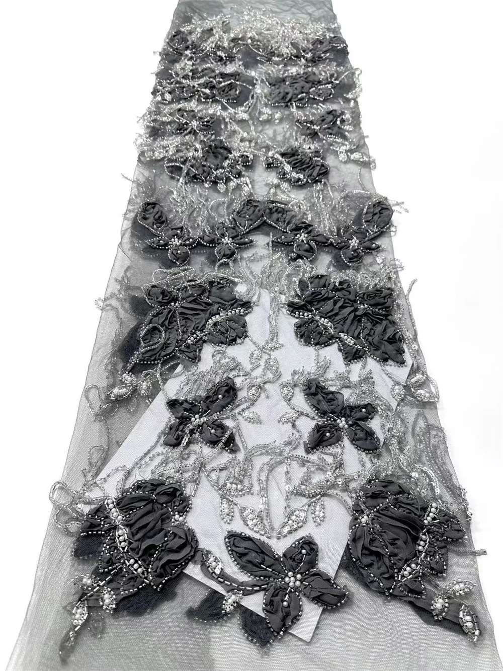 

Роскошная африканская нигерийская кружевная ткань с блестками и бусинами для жениха, 2021, высокое качество, французская тюль, кружевная ткань для свадебного платья, вечеринки H122-1