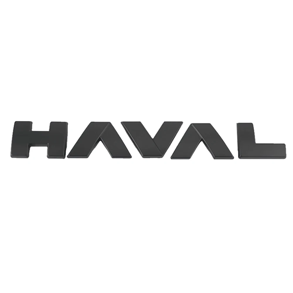 Car ABS Emblem Sticker Grille Light Letter Label Black Warrior Decoration Modification Part For HAVAL H9 2nd MKII 2024 - 2026