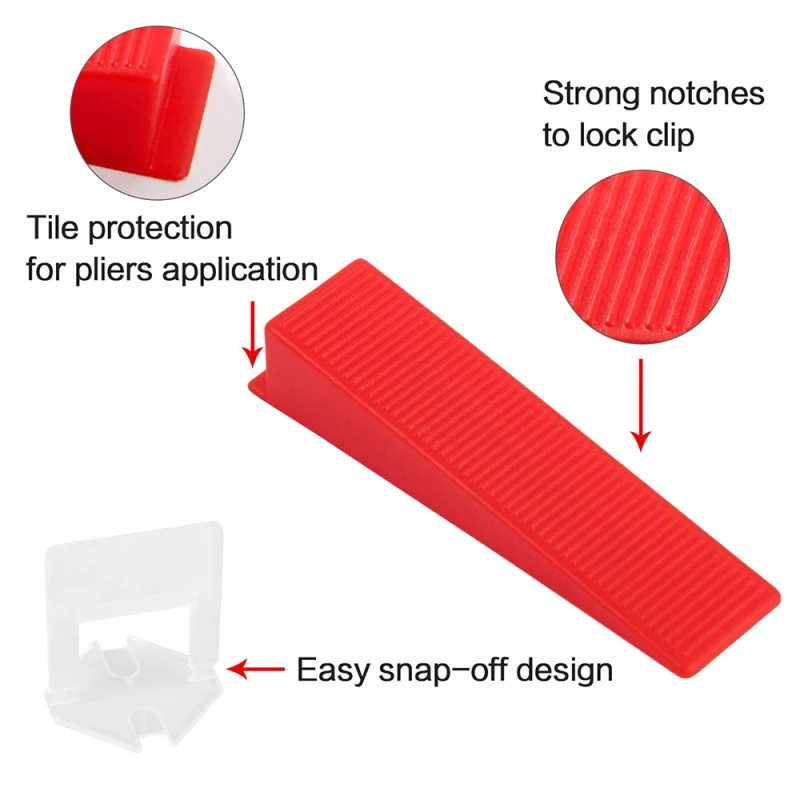 Tile Leveling Wedges Locator Level Tile Spacers for for Flooring Leveler Locator Spacers Adjustment Ceramic Tile Crevice