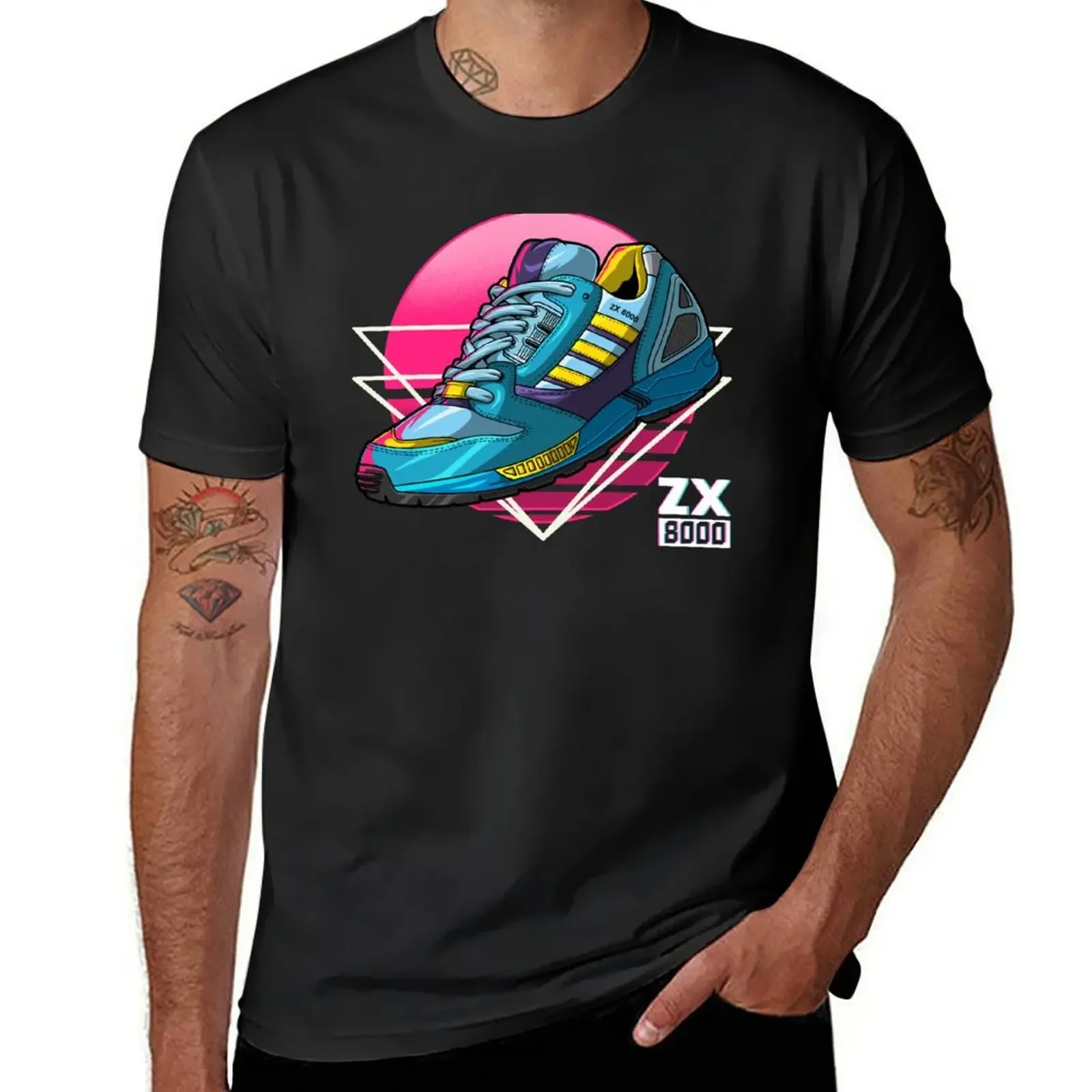 Zx Aqua-Camiseta de estilo de vida de zapatillas para hombre, playera Retro Runner Torsion, tops bonitos de verano, camisetas blancas, 8000