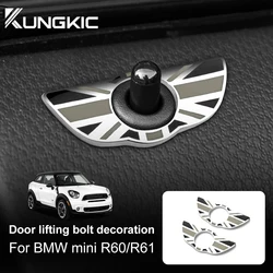 for BMW Mini R60 Countryman for Mini Cooper Countryman R60 R61 Accessories Interior Door Lock Pin Emblem Wings Sticker