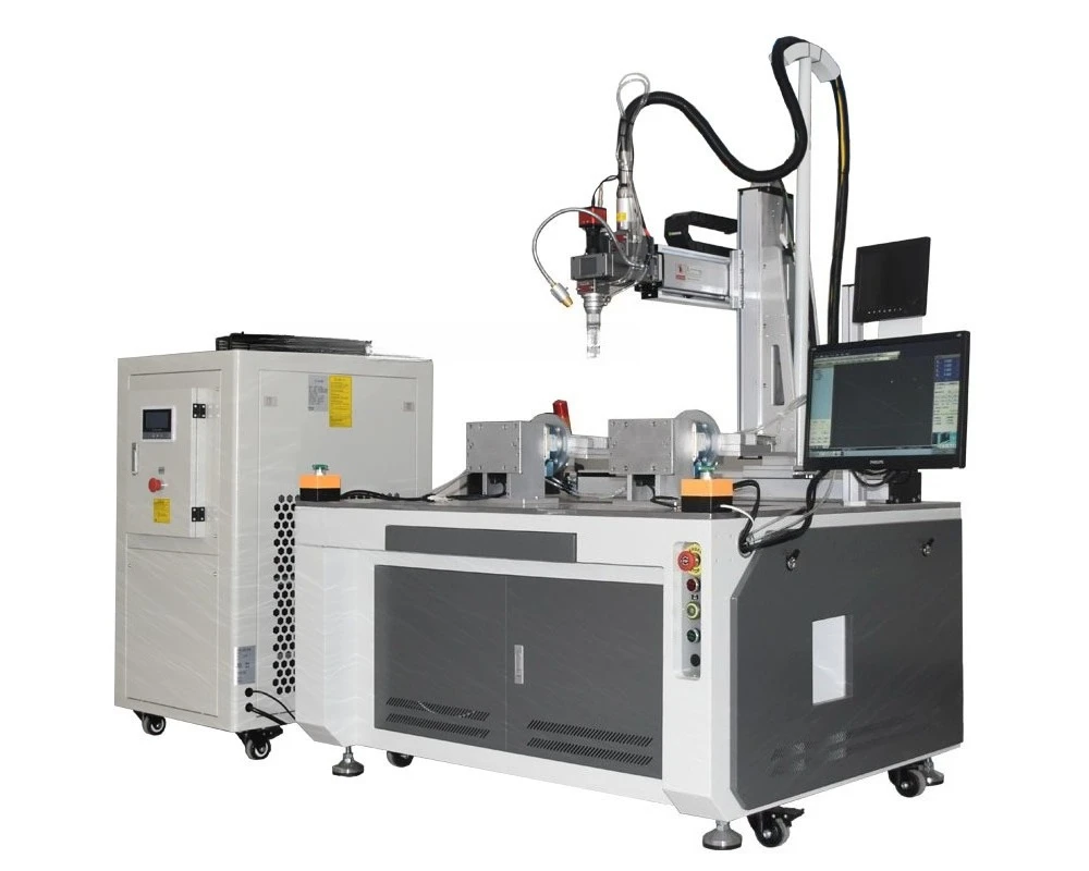 1000W 2000W Continuous Automatic Fiber  Welding Machine for Metal Stainless Steel Aluminum Brass Valve