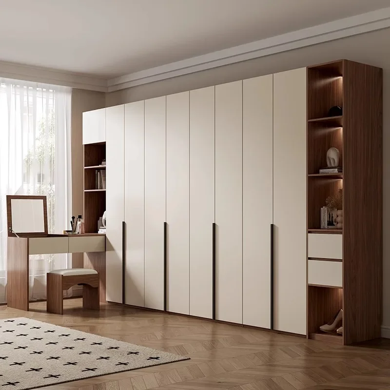 Chinese Manufacturers Supply Modern Durable Combination Golden Border Wardrobes For Hotel