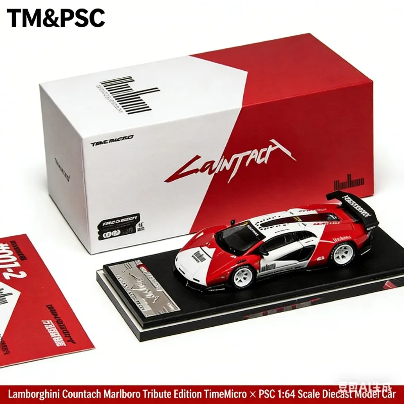 

TM&PSC 1:64 Countach Cyberpunk Lamborghini Supercar, модель из чугунного сплава, коллекционная модель для взрослых, игрушка для мальчиков, праздничный подарок.