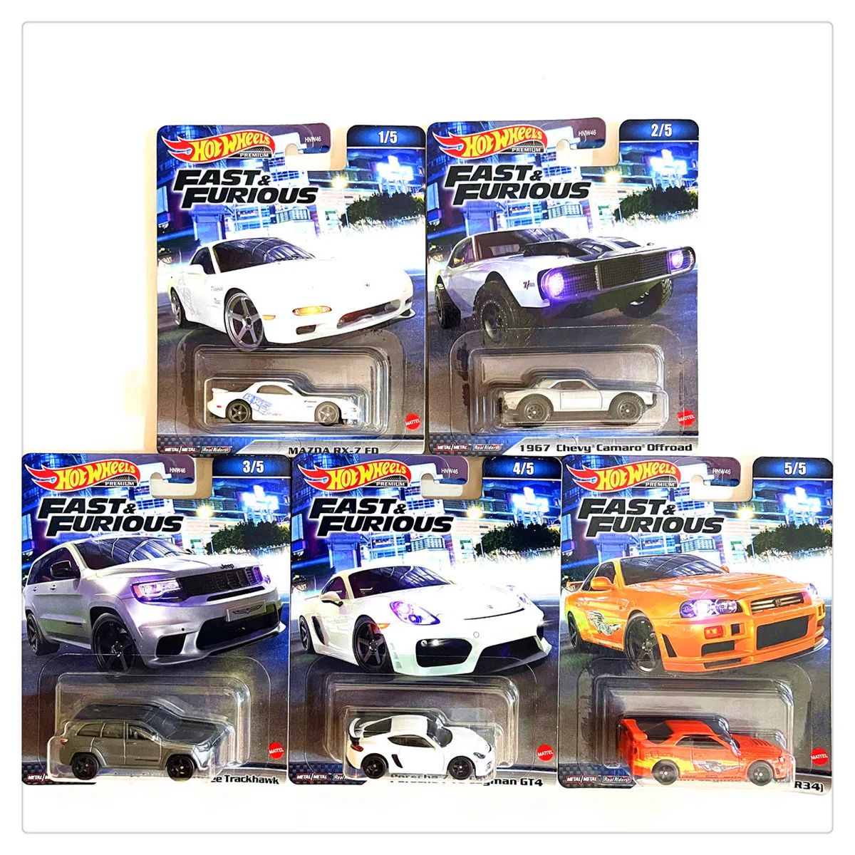 Hot Wheels Fast & Furious HNT21 HKF07 Collection Diecast 1:64
