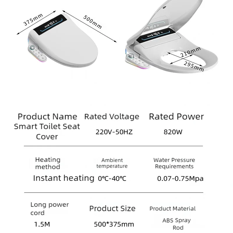 WETIPS السيارات المفتوحة AI Toilette Japonaises ذكي WC الرقمية بيديت المرحاض Japonais Ouverture التلقائي الوجه مقعد المرحاض