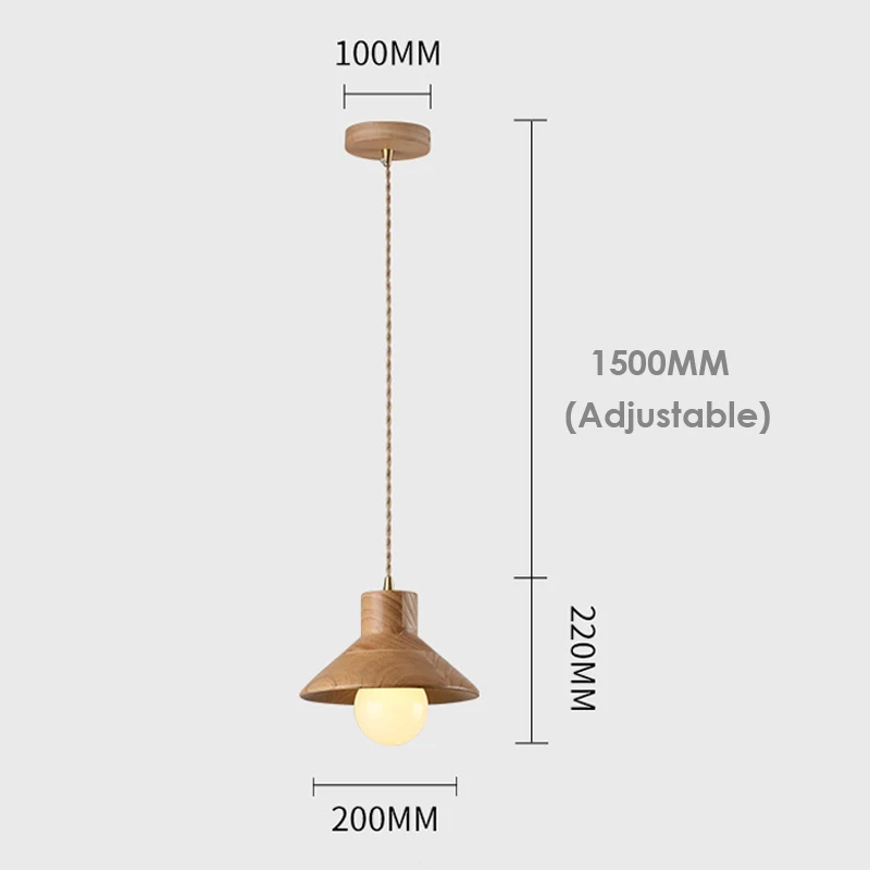 Luces colgantes de madera nórdica para Isla de cocina, lámpara colgante para decoración del hogar, mesita de noche, restaurante, comedor, mesa, luz