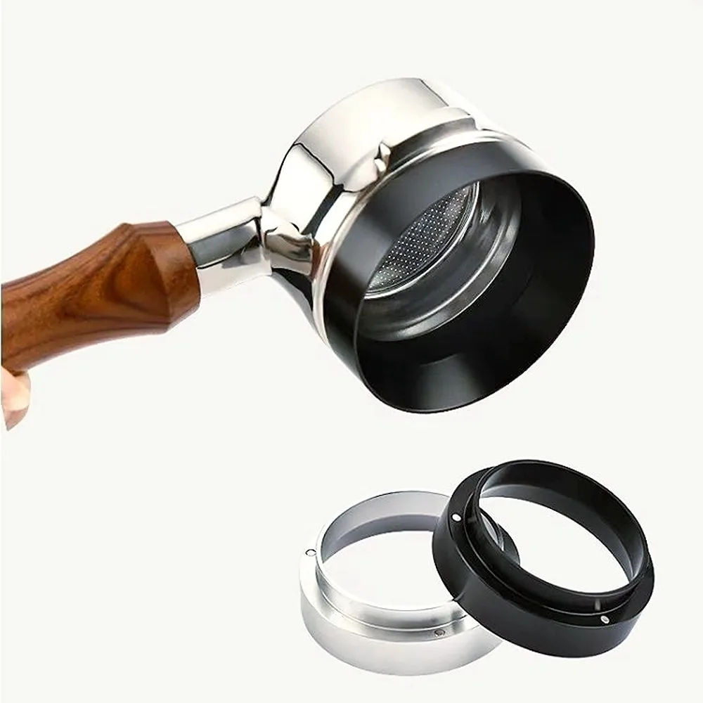 51/54/58mm Espresso Dosing Funnel, Aluminum Coffee Dosing Ring with Magnetic Replacement for Espresso Machine Portafilter