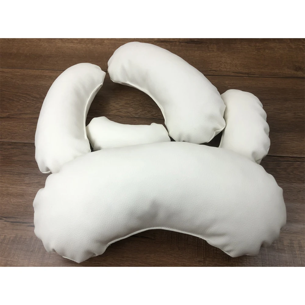 HOT! 5 Pack Set Newborn Baby Photo Props Pillow Professional Posing Beans Photography Shoot Positioner Basket Filled Mat Cushion