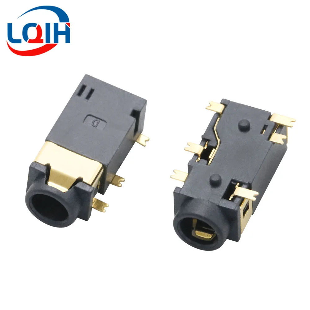 10PCS 3.5mm Female Audio Connector 6 Pin SMD SMT Headphone Jack Socket PJ-342B Audio Interface Audio Jack