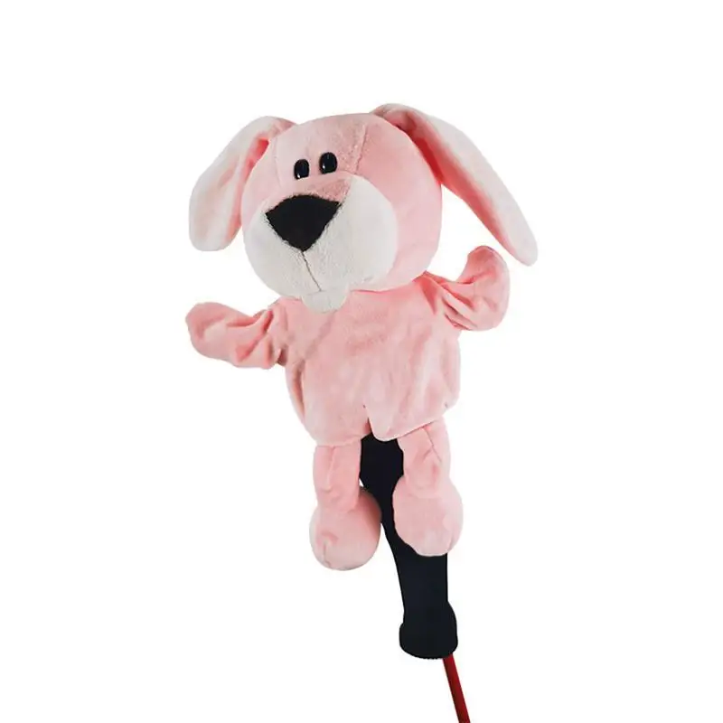 Animal Golf Club Driver Head Covers Long Neck Golf Driver Cover Raccoon/red Hippopotamuss/wolf/rabbit/piggy Golf Club Head Cover