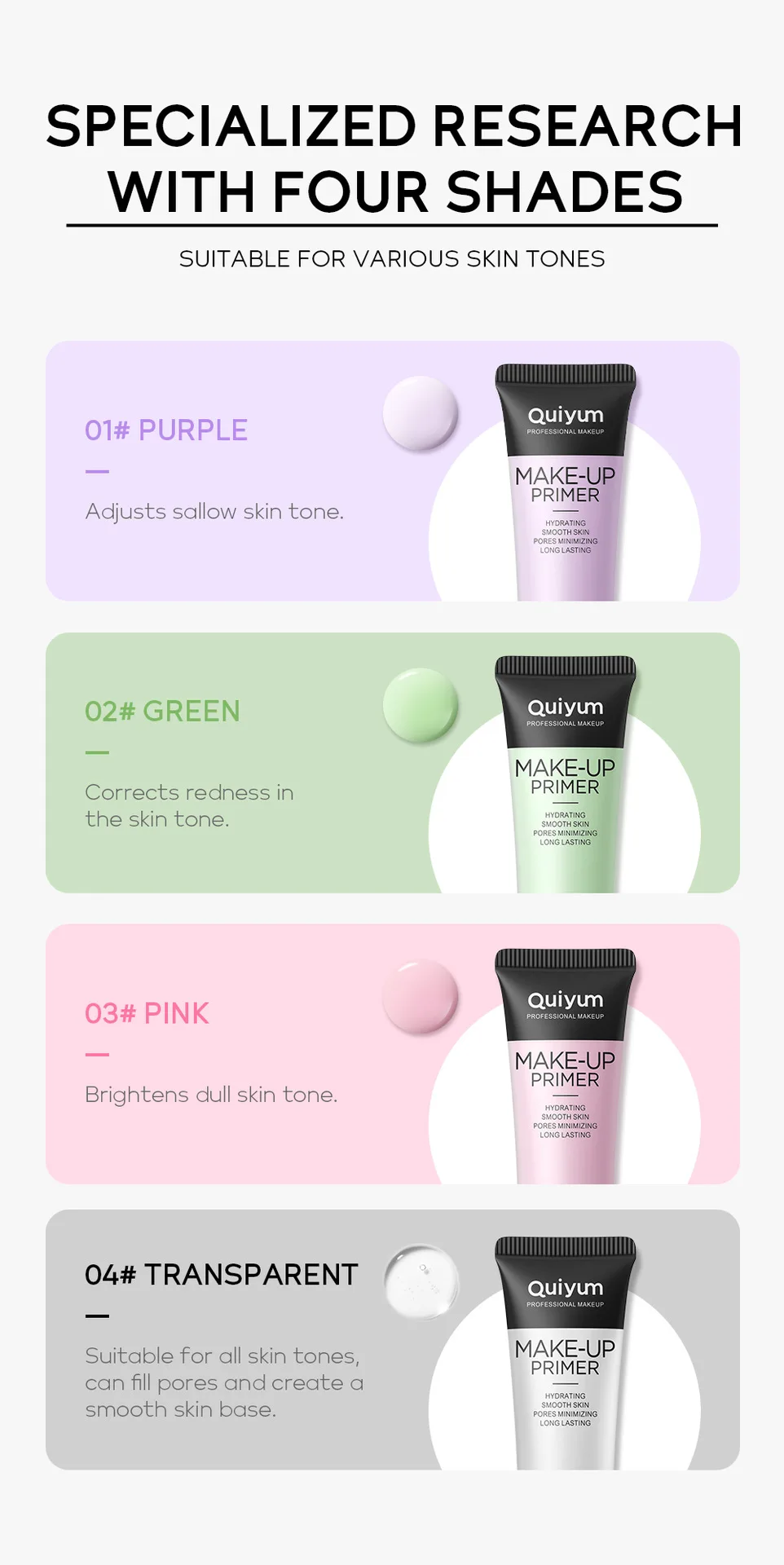 Base Makeup Facial Moisturizing Primer Moisturizing Primer Invisible Pores Smoothing Fine Lines Brightening Moisturizing