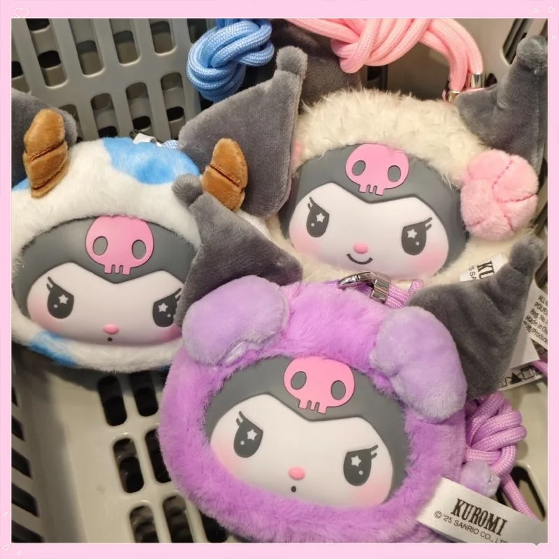 

В наличии, натуральная Sanrio Kuromi Zodiac Series, виниловая глухая коробка, милая фигурка Куроми, сумка, подвеска, коробка-сюрприз, подарок на день рождения