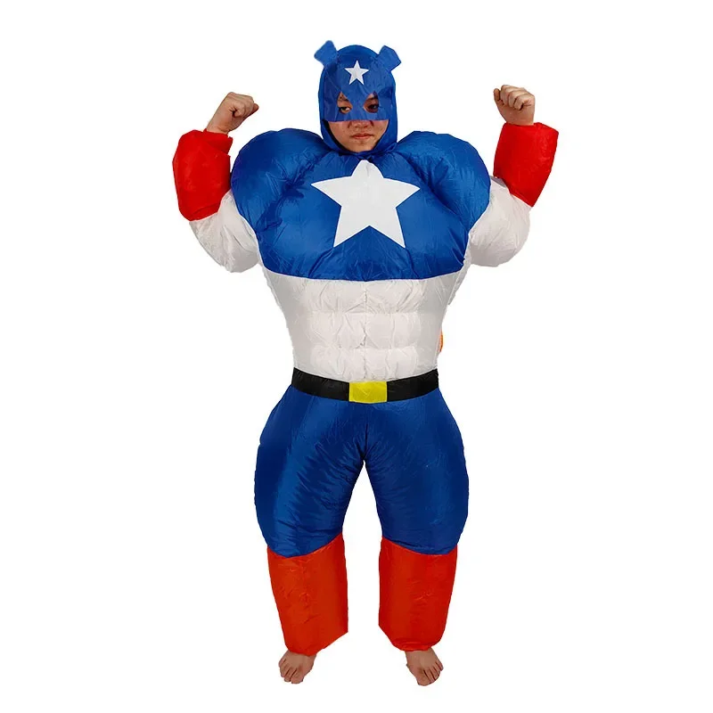 Costume gonflable de mascotte de dessin animé pour adulte, homme musclé, toilette, baignoire, drôle, combinaison Kiev illage, festival, fête, escales, accessoires