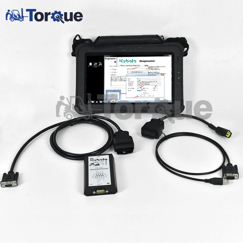 for Kubota Diagnostic Tool Diagmaster Takeuchi Diagmaster Interface Python DST-i datalink (DST-i) Agricultural with CF110 tablet