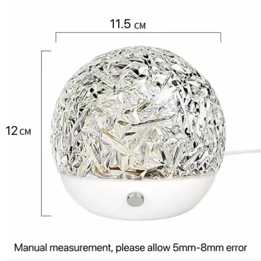 Led Aurora Light Projector Crystal Lamp Mood Dynamic Water Ripple Night Decoration Home Bedroom Aesthetic Atmosphere Holiday