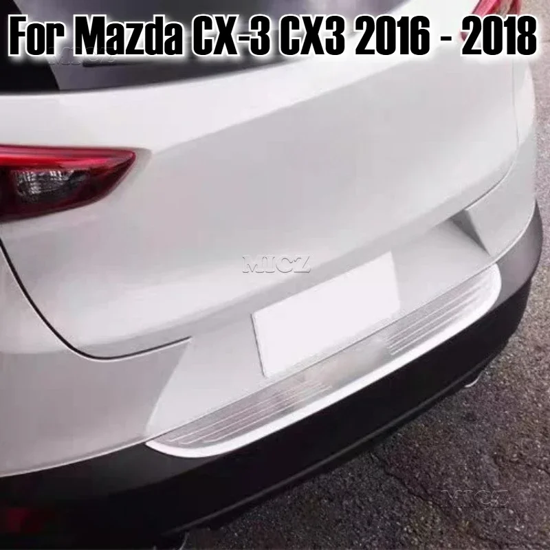 

Стайлинг автомобиля для Mazda CX-3 CX3 2016 2017 2018, защита порога багажника, аксессуары, внешний задний бампер из нержавеющей стали