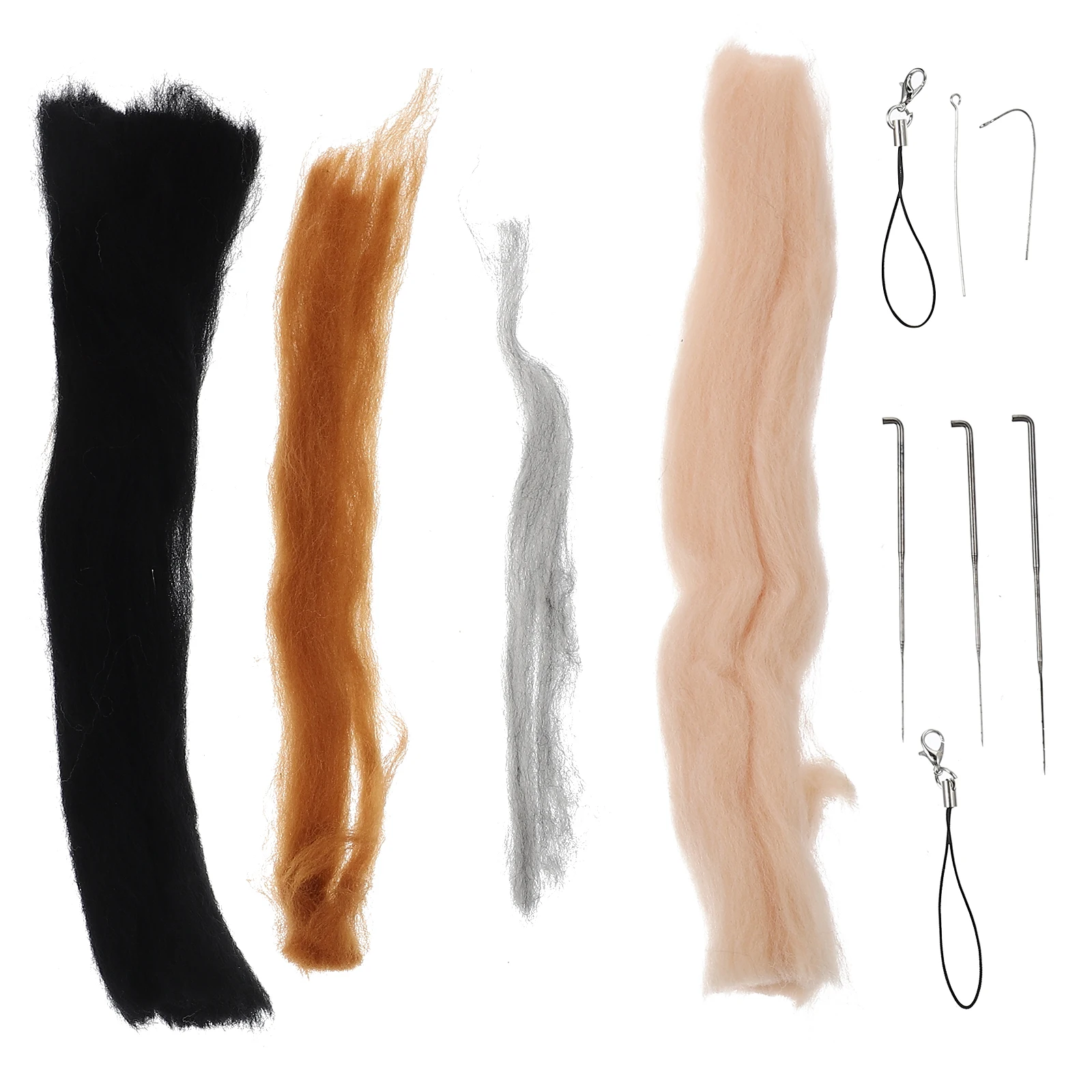 

Felting Wool DIY Material Pack Kids Adults Crafts Animal Needle Kit Rich Colors Stimulate Creativity on Parent child