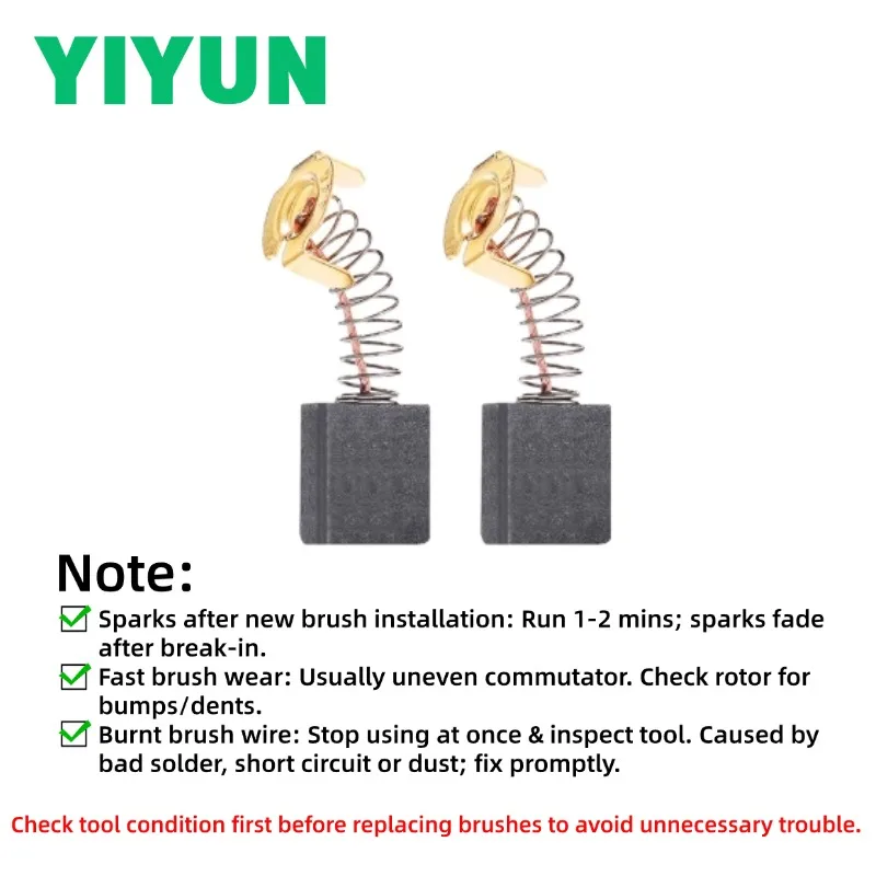 Carbon Brushes For Angle Grinder /Hand Drill /Circular Saw /Rotary Hammer / Sander Universal Replacement Power Tool Carbon Brush view 6