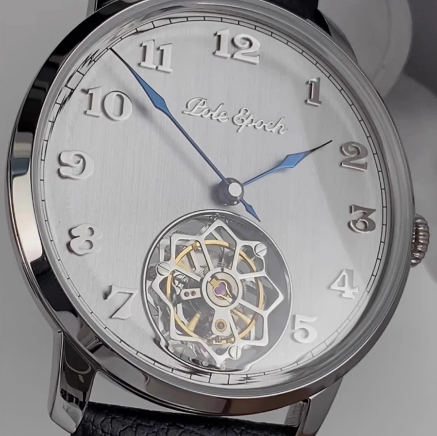 

WWW Jichen POLE EPOCH 001 Series CAL.0012 Механические часы Jichen Flying Tourbillon Сакура