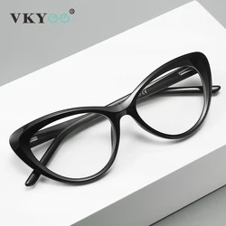 VICKY Fashion Cat Eye Women Reading Eyeglasses Frames for Blue Light Blocking Prescription Optical  Eyewear  PFD2020
