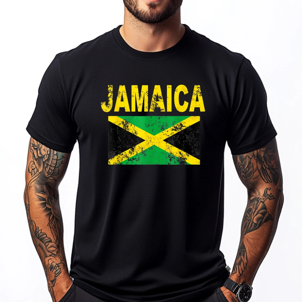 

Flag Jamaica Cool Jamaican Flags Men Blank T Shirt 100℅ Cotton Mens Gifts Big Size