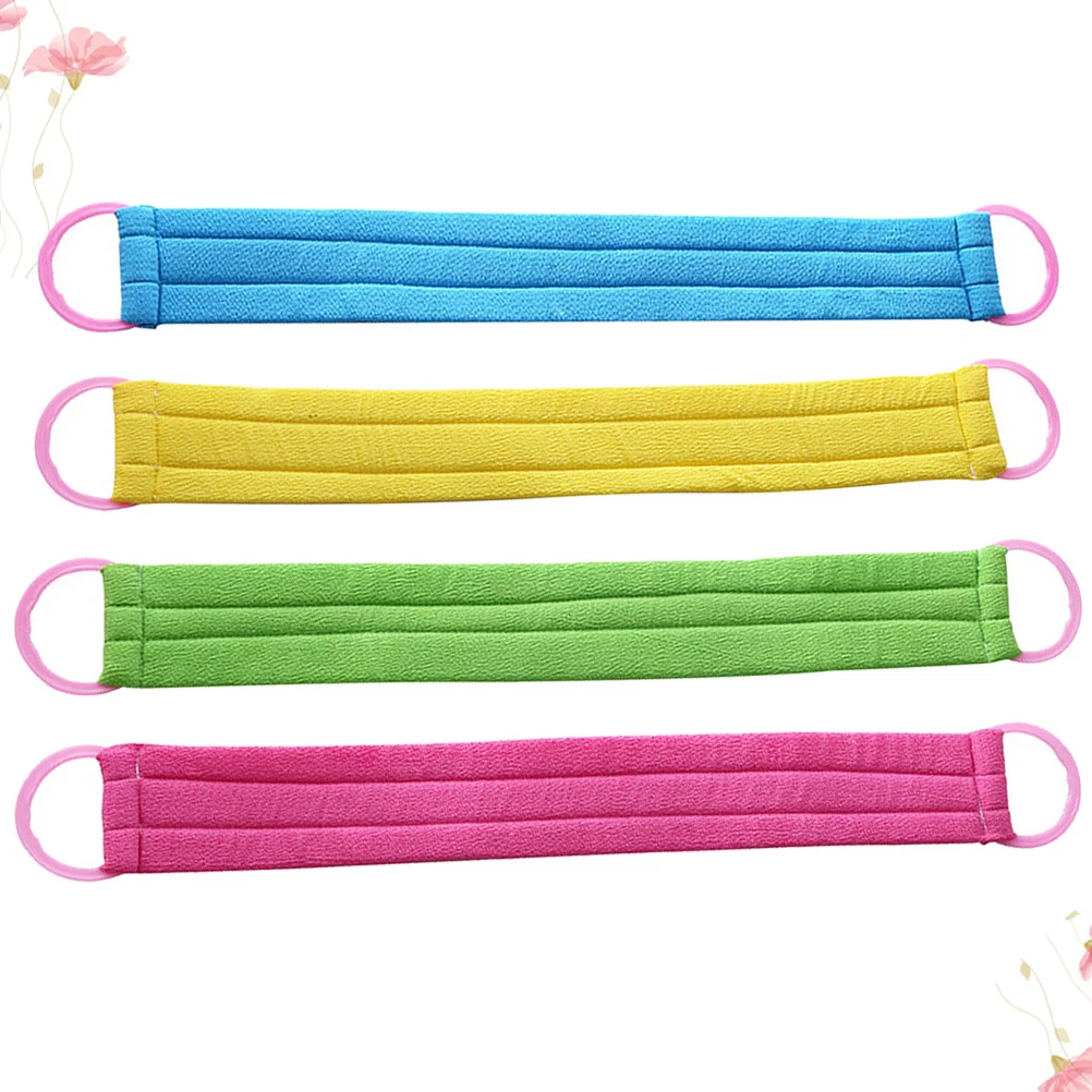 

4Pcs Exfoliating Towel Body Massage Back Bathing Scrubber Strong Decontamination Easy Foam Dead Cells Removal Home Indoor