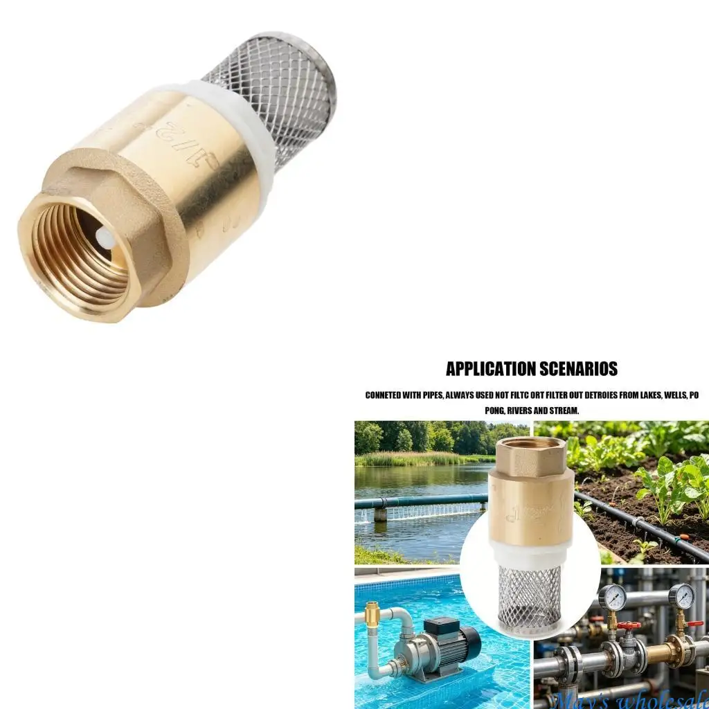 1/2Inch Female Thread Bottom Valves For Water Plumbing Pump Easy to Install 448A