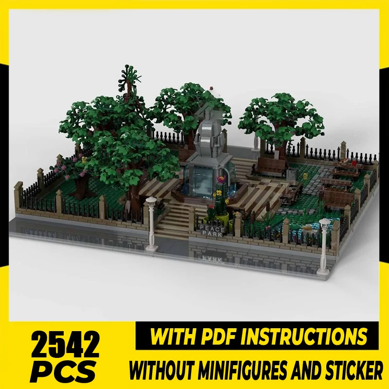 

City Street View Model Moc Building Blocks PARK Model Technology Bricks DIY Assembly Holiday Construstion Toy Gifts