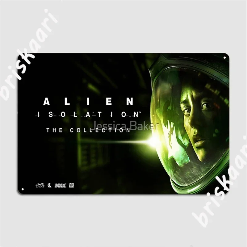 Placas de metal Alien Isolation, placas de cinema, cozinha, festa, placas retrô de lata, pôsteres