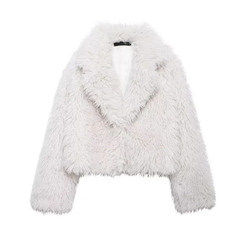 Women's Fashion Winter New Style Versatile Eco-friendly Faux Fur Short Coat