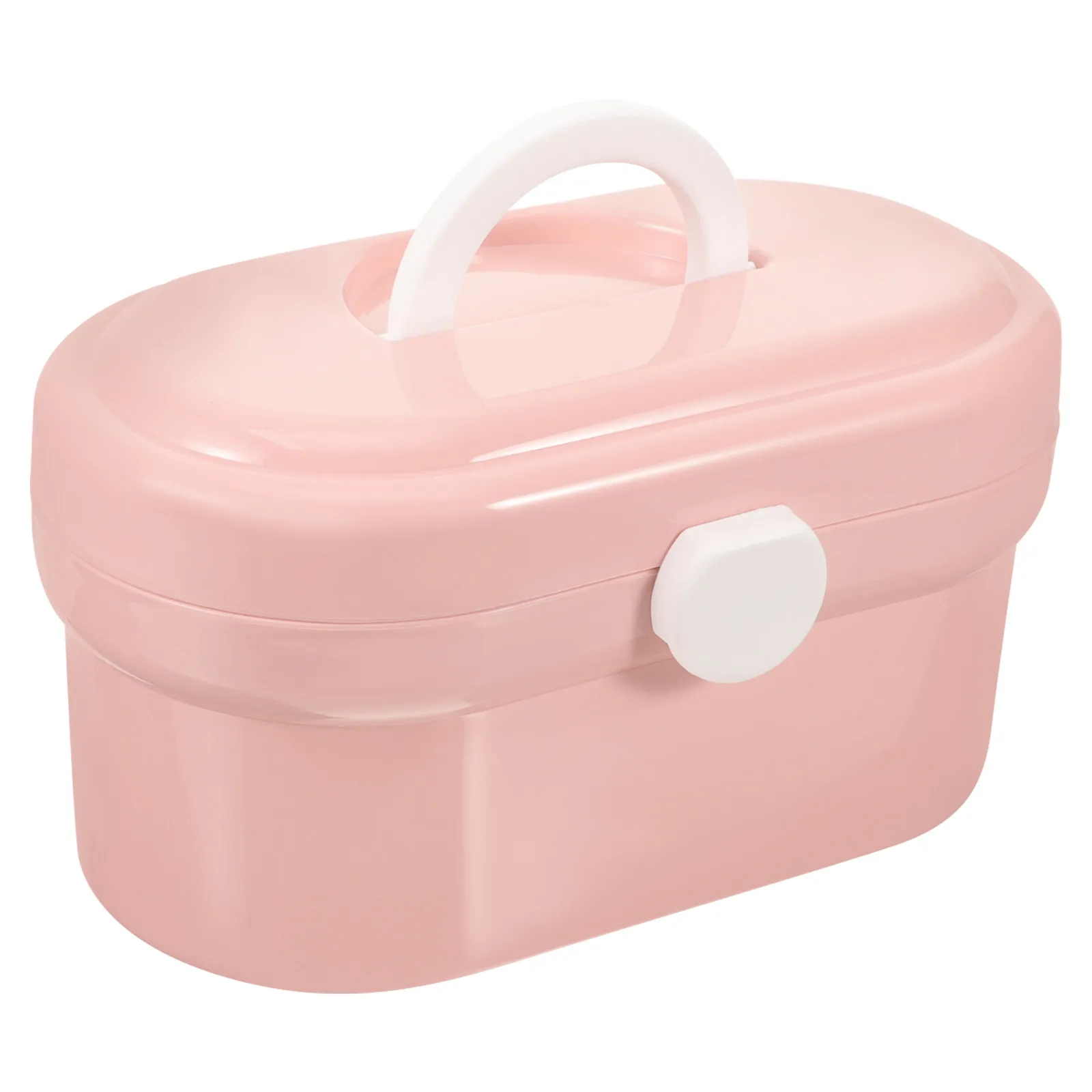 Multi-Function Pink Medicine Box Double Layer Portable First-Aid Storage Organizer Home Outdoor Use Medicine Box