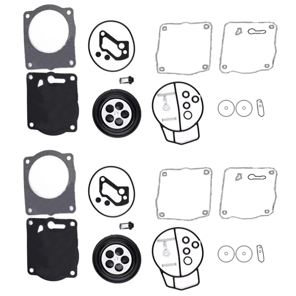 2pcs Carburetor Rebuild Kit fit for Sport LE XP LTD RX GSX GTX LRV Sea Doo Sbni Dual 947 951 1997 1998 1999 2000 2001 2002 2003