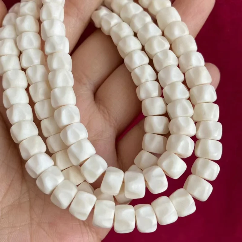 Ox Bone Carved Passion Fruit Seeds 108 Neck Beads Ethnic Style Crafts