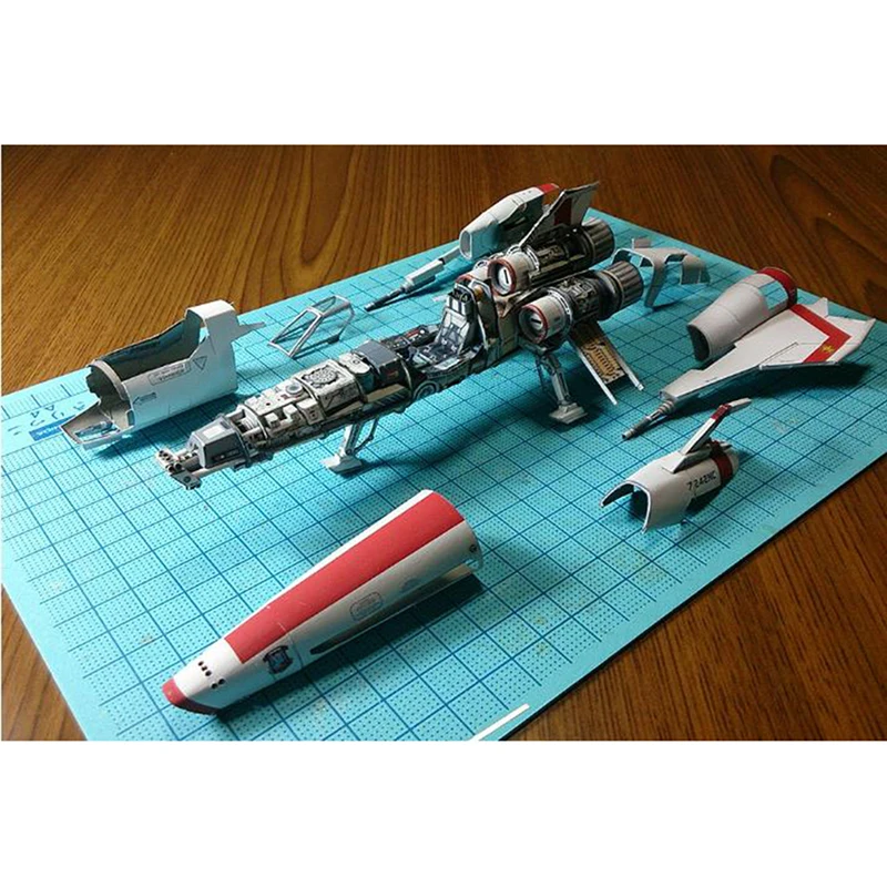 Battlestar Viper 2 Viper Mk2 3D กระดาษแบบจำลองแฮนด์เมดของเล่นยานอวกาศ