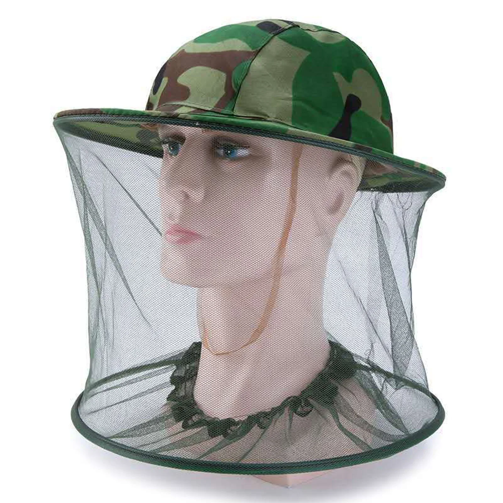 Chapéu Anti-Mosquito com Rede Oculta, Repelente de Insetos, Proteção Solar, Chapéu para Homens e Mulheres, Protetor Solar para Atividades ao Ar Livre, Chapéu de Pesca