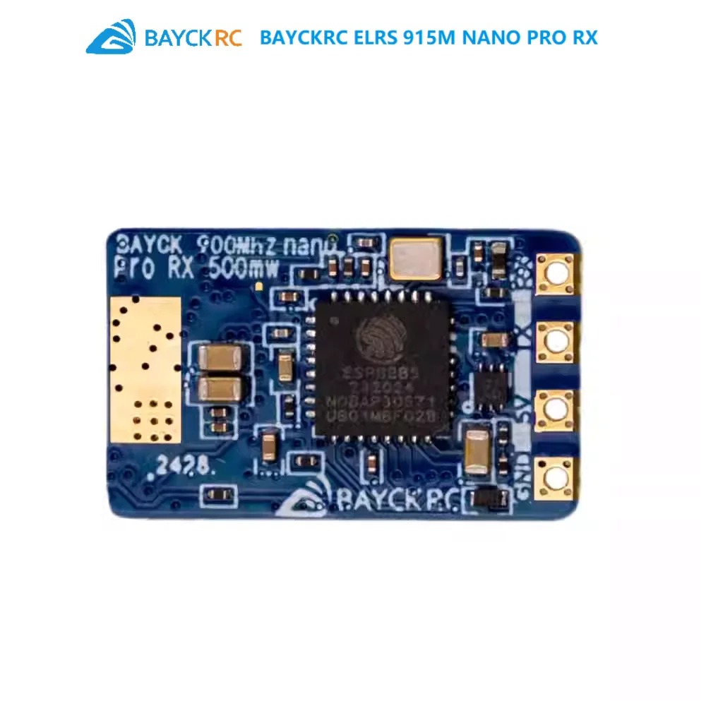 BAYCKRC ELRS 915mhz NANO PRO 500mW RX With 90mm IPEX T-Antenna RF Freq 868/915mhz Input Power 4.0-5.5V Long Range Receiver