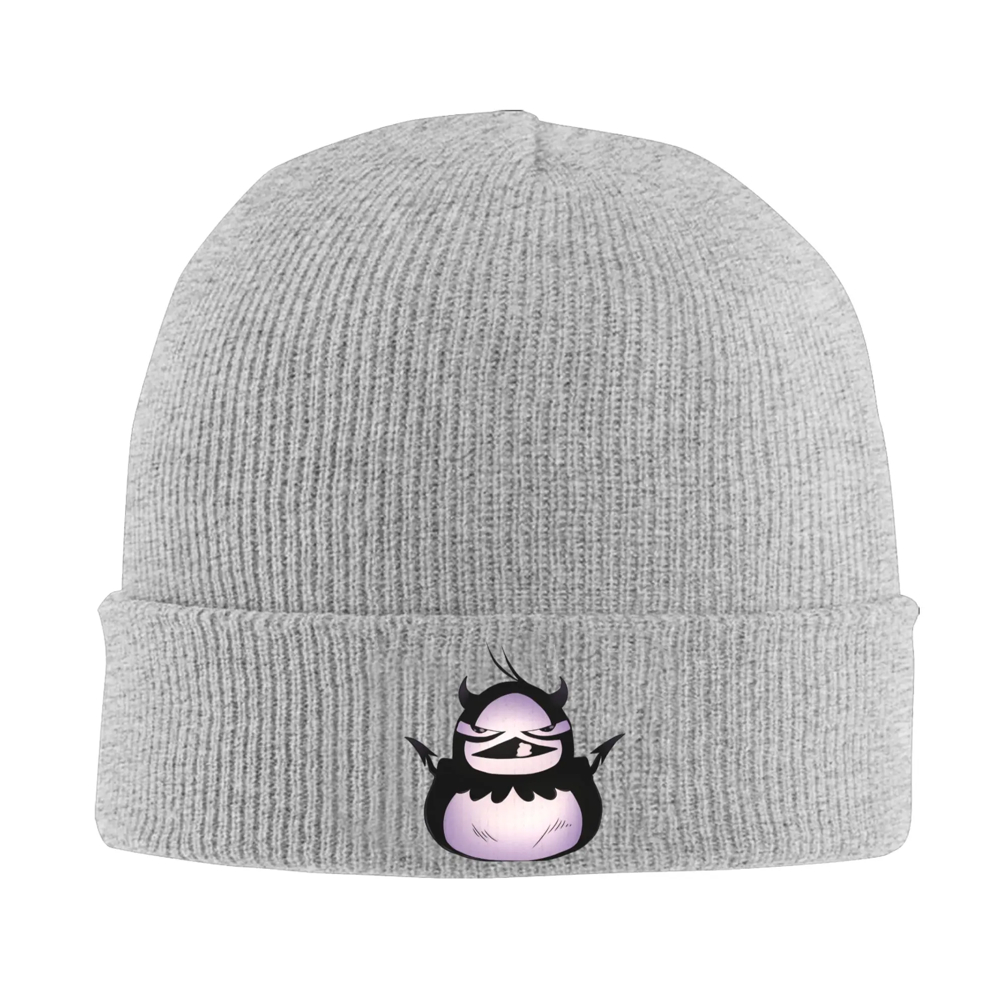 Scribble Anti Knitted Hat Women's Men's Beanies Winter Hats Acrylic Black Clover Warm Caps