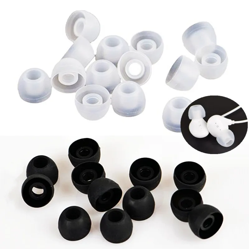 50Pcs Silicone Ear Tips, Ear Buds, Earphone Replacement Ear Pads Covers for Xiaomi Huawei Most In-ear Earphone Accessories