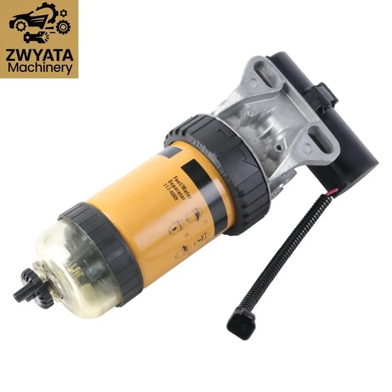 

With 12V electronic pump 145-4501 new fuel filter assembly diesel engine oil water separator 1454501 for CAT JCB Caterpillar