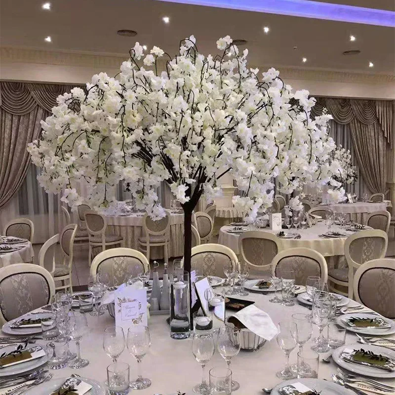 Sakura Artificial Flower Tree Weeping Willow Plants Suitable for Indoor Outdoor Home Wedding Party Garden Shopping Mall Decorati