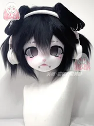 Furry Head Cosplay Kigurumi Kigurumi Head Furry Custom Fursuit Handmade Customized Fursuit Role Play Headsets Beast