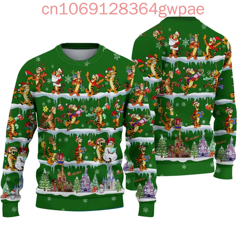 Winnie the Pooh Tigger Ugly Sweater Disney Ugly Christmas Sweater Xmas Gifts Fashion Ugly Christmas Sweater