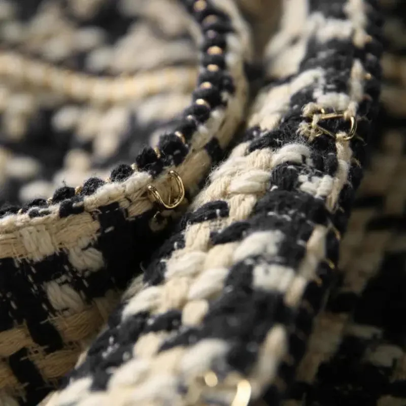 مشرق الحرير مشرق خط الديكور منقوشة خمر س الرقبة طويلة الأكمام المرأة سترة مغطاة زر سترات قصيرة معطف للنساء