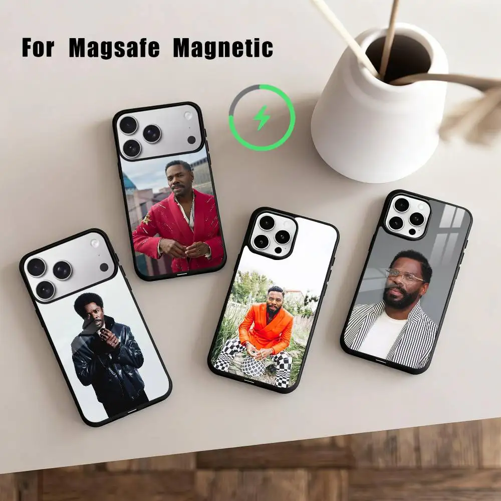 

1PC Actor C-Colman D-Domingo Phone Case For iPhone17,16,15,14,13,12,11 Plus,Pro Max Magnetic For Magsafe Wireless Charging