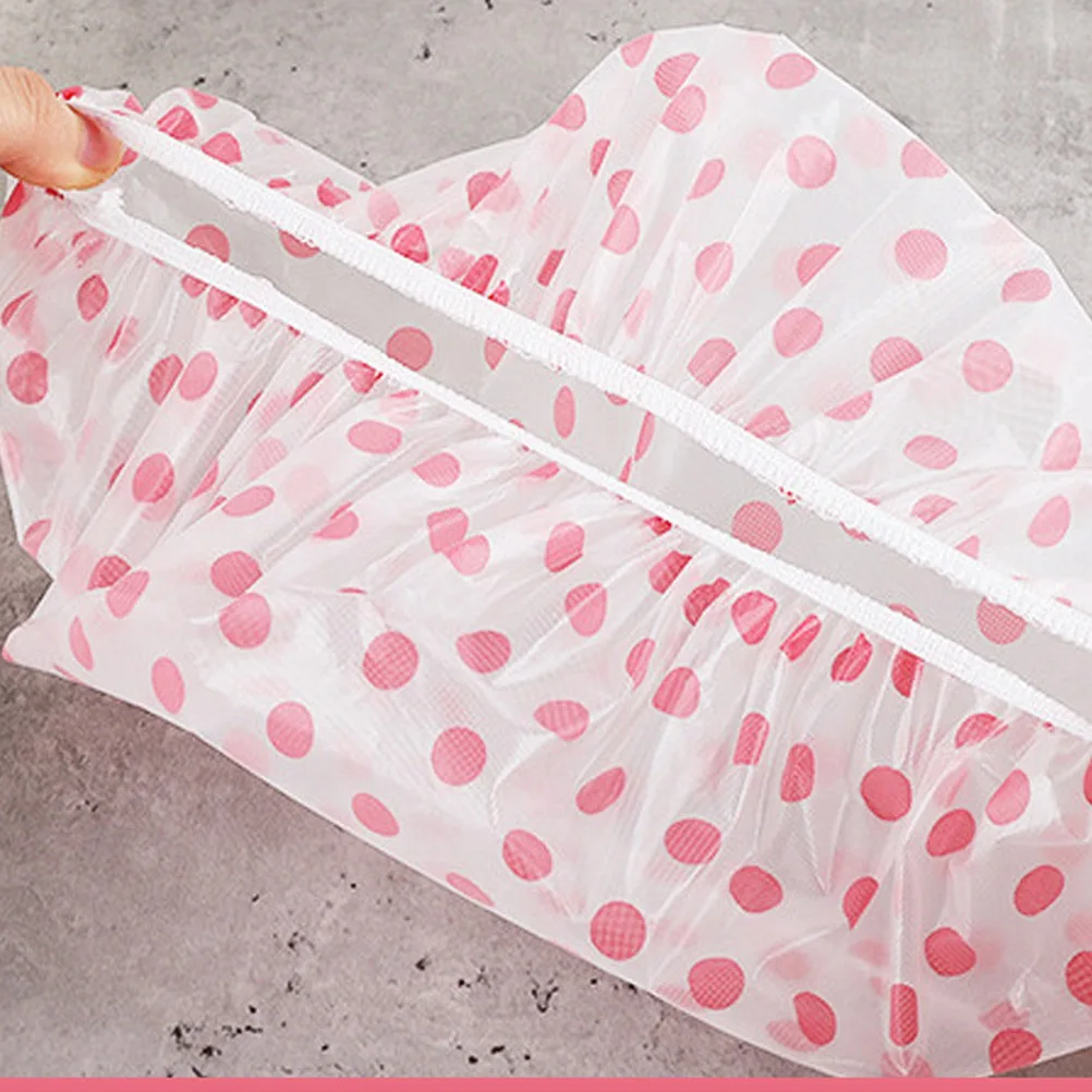 

10Pcs Waterproof Shower Hat Elastic Band Bathing Caps for Women Men Children Hair Curls Braids Travel