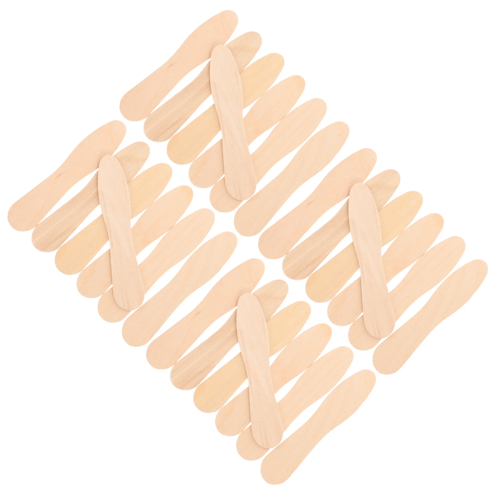 100pcs Wooden Ice Cream Spoons Wood Taster Spoons Popsicle Paddles Spoon wood ice cream spoons ice cream dessert spoons