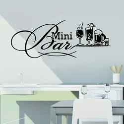 1pc Wall Sticker, Cocktail Beer Pattern Self-Adhesive Wall Stickers, Bar Beer Restaurant Shop Home Decoration Wall Stickers, Rem