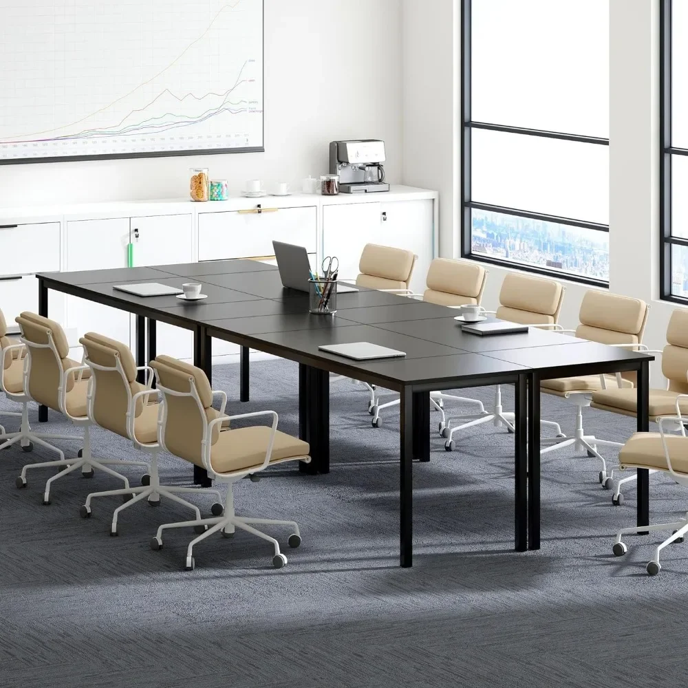 70.8 Inch Stylish Computer Desk, Large Executive Office Desk, Simple Study Writing Desk, Workstation Businee Office, Black